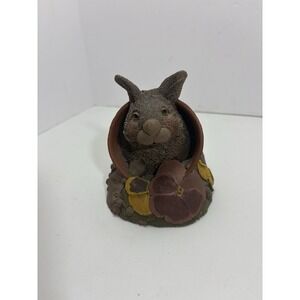 Tim Wolfe Cairn Studio "Pansy"#37 1992 Rabit ‎ Signed